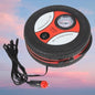 Air compressor with a gauge on a colorful sky background