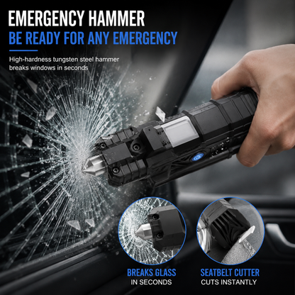 8 in 1 Portable Rechargeable Torch LED Flashlight