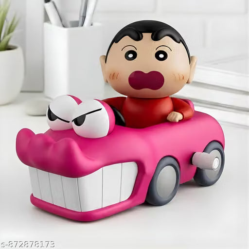 Premium Shinchan Chocochip Car Toy Action Figure|Funny Desk Decoration Showpiece